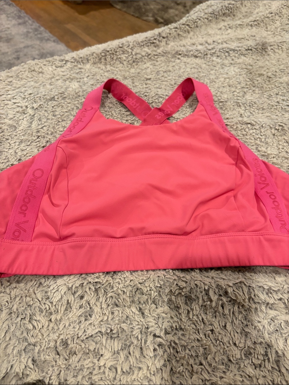 Outdoor Voices Bright Pink Crossback Sports Bra xl